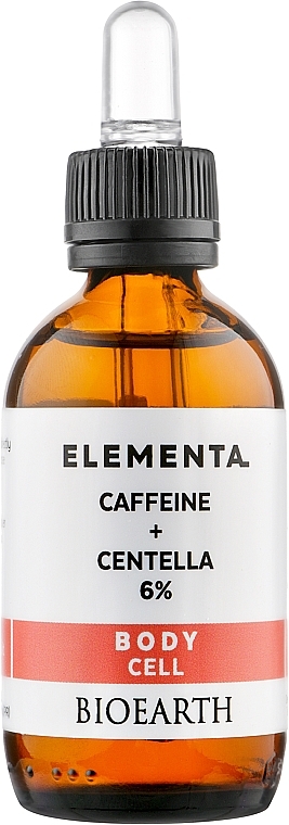 Anti-Cellulite Body Serum 'Caffeine & Centella 6%' - Bioearth Elementa Caffeine Centella 6% — photo N1