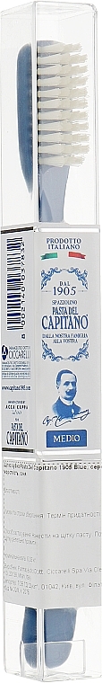 Toothbrush 1905, medium, blue - Pasta Del Capitano — photo N8