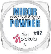 Mirror Nail Powder - Nails Molekula Nails Mirror Powder — photo N6