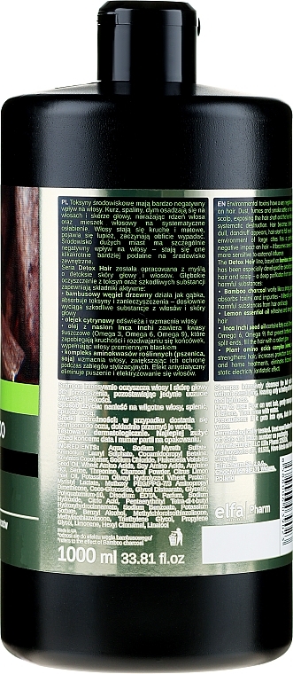 Bamboo Charcoal Shampoo - Dr. Sante Detox Hair — photo N7