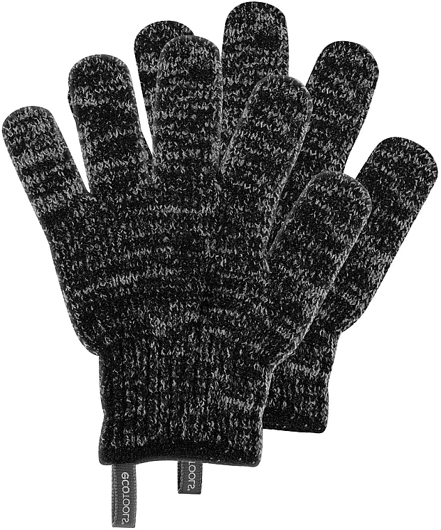 Charcoal Infused Bath & Shower Gloves - EcoTools Charcoal Infused Bath & Shower Gloves — photo N1