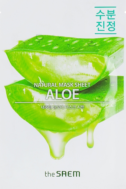 Relaxing Sheet Mask "Aloe" - The Saem Natural Skin Fit Relaxing Mask Sheet Aloe — photo N2