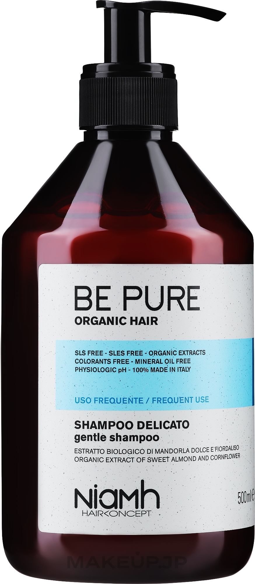 Frequent Use Gentle Cleansing Shampoo - Niamh Hairconcept Be Pure Gentle Shampoo — photo 500 ml