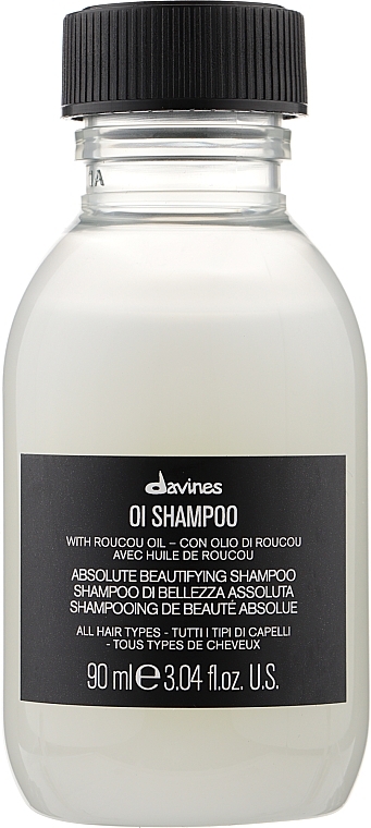 Softening Hair Shampoo - Davines Oi Absolute Beautifying Shampoo With Roucou Oil — photo N2