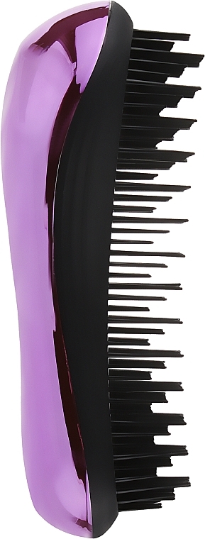 Plastic Hair Brush "Girl Box", lilac - Titania — photo N2