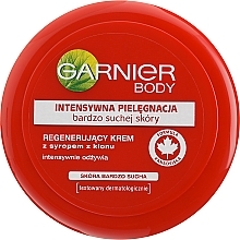 Fragrances, Perfumes, Cosmetics Regenerating Body Cream "Intensive Care" - Garnier Body Cream