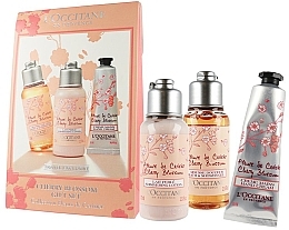 Fragrances, Perfumes, Cosmetics Set - L'Occitane Cherry Blossom (sh/gel/75ml + b/lot/75ml + h/cr/30ml)