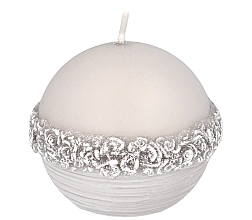 Decorative Candle "Bella", ball, 8 cm, grey - Artman Bella — photo N3
