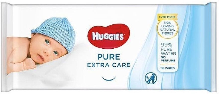 Baby Wet Wipes "Pure Extra Care", 56 pcs - Huggies — photo N1