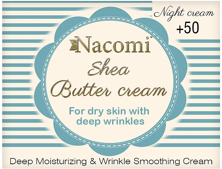 Night Face Cream - Nacomi Shea Cream 50+ — photo N1