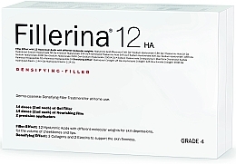 Fragrances, Perfumes, Cosmetics Dermato-Cosmetic System, level 4 - Fillerina 12 HA Densifying-Filler Intensive Filler Treatment Grade 4 (gel/28 ml + cr/28 ml + applicator/2 pcs)