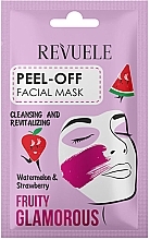 Watermelon & Strawberry Peel-Off Mask - Revuele Fruity Glamorous Peel-off Facial Mask With Watermelon&Strawberry — photo N6
