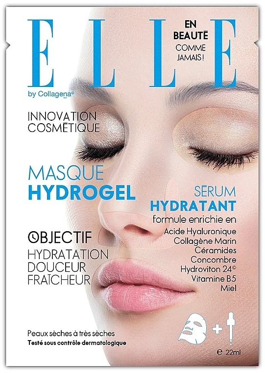 Moisturizing Hydrogel Face Mask - Elle By Collagena Hydrogel Moisturizing Face Mask — photo N5