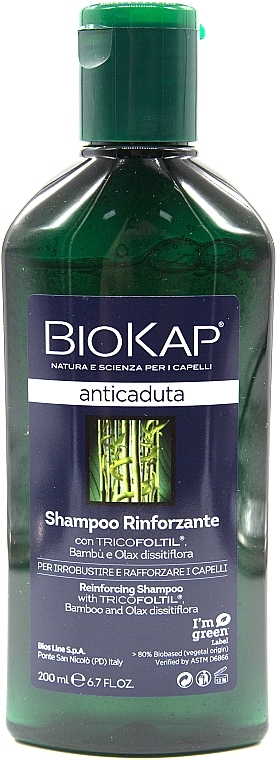 Anti Hair Loss Shampoo - BiosLine BioKap Hair Loss Shampoo — photo N5