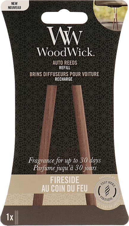 Car Reed Diffuser (refill) - Woodwick Fireside Auto Reeds Refill — photo N2