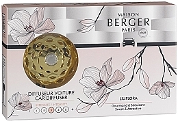 Fragrances, Perfumes, Cosmetics Maison Berger Liliflora - Car Aroma Diffuser, gold