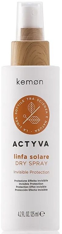 Protective Hair Spray - Kemon Actyva Linfa Solare Dry Spray — photo N1