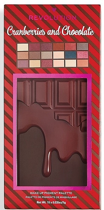 Eyeshadow Palette - I Heart Revolution Cranberries & Chocolate Palette — photo N5