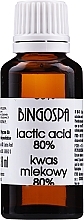 Fragrances, Perfumes, Cosmetics Lactic Acid 80% - BingoSpa