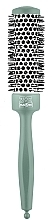 Fragrances, Perfumes, Cosmetics Aluminum Thermal Brush with Thermonaylon Bristles, green, d48/32mm - 3ME Pure Mastery