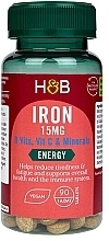 Fragrances, Perfumes, Cosmetics Food Supplement 'Iron', 15mg - Holland & Barrett Iron + B Vits, Vit C & Minerals