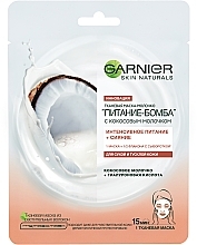 Coconut Milk Sheet Mask for Dry & Dull Skin "Bomb Nourishment" - Garnier Skin Naturals — photo N1