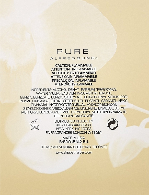 Alfred Sung Pure - Eau de Parfum — photo N3