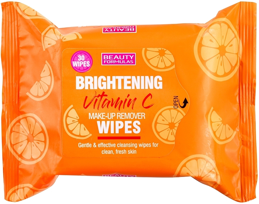 Makeup Remover Wipes with Vitamin C - Beauty Formulas Brightening Vitamin C Makeup Wipes — photo N1