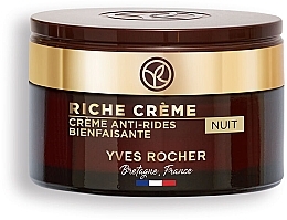 Fragrances, Perfumes, Cosmetics Anti-Wrinkle Repair Night Cream - Yves Rocher Intense Regenerating Care Cream