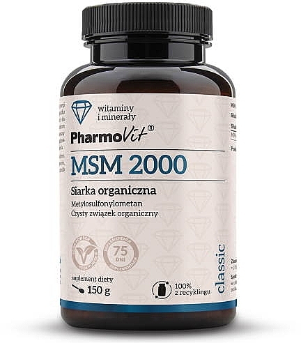Dietary Supplement 'Organic Sulfur' - Pharmovit MSM 2000 — photo N1