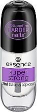 Fragrances, Perfumes, Cosmetics 2-in-1 Base & Top Coat - Essence Super Strong 2In1 Base & Top Coat