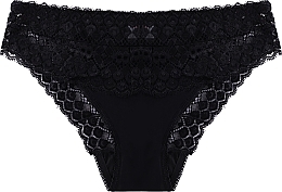 Mid-Rise Lace Panties, black - Moraj — photo N3