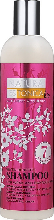 7in1 Shampoo for Weakened & Damaged Hair - Natura Estonica Seven Benefits Shampoo — photo N1