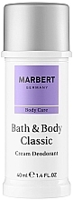 Creamy Deodorant - Marbert Bath & Body Classic Cream Deodorant — photo N1