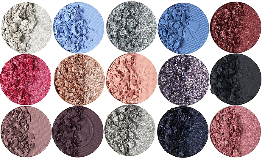 Eyeshadow Palette, 15 shades - Parisa Cosmetics Winter Kisses Eyeshadow Palette — photo N80