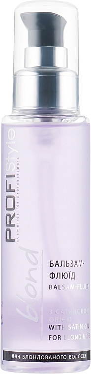 Conditioner Fluid with Satin Oil - Profi Style Blond With Satin Oil Balsam-Fluid — photo N5