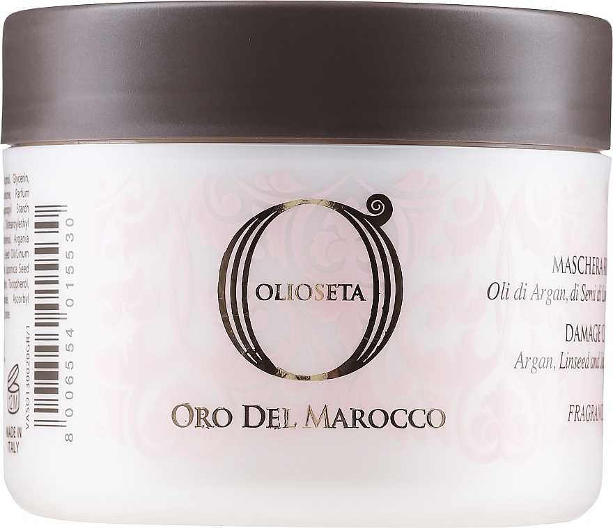 Repairing Mask for Damaged Hair - Barex Italiana Olioseta ODM Mask — photo N3