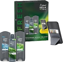 Fragrances, Perfumes, Cosmetics Set - Dove Men+Care Refresh Set (sh/gel/250ml + sh/gel/250ml + deo/spr/150ml + acces)