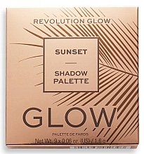 Eyeshadow Palette - Makeup Revolution Glow Sunset Shadow Palette — photo N3