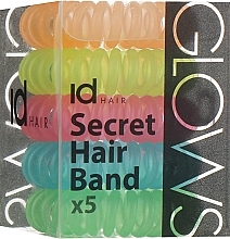 Silicone Hair Ties, multicolor - idHair Secret Hair Band Glow — photo N1