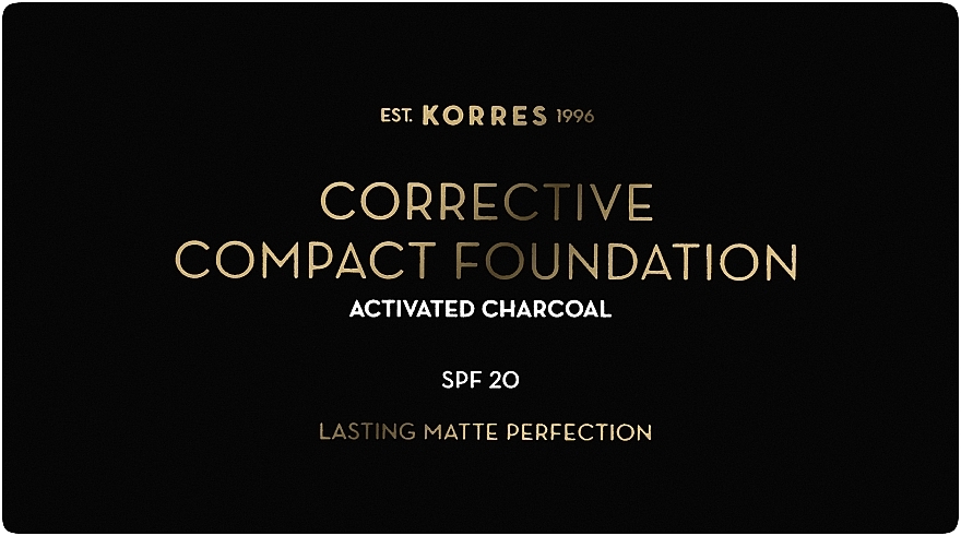 Compact Foundation - Korres Activated Charcoal Corrective Compact Foundation — photo N6