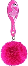 Fragrances, Perfumes, Cosmetics Hair Brush "Pom-Pom", flamingo - Martinelia