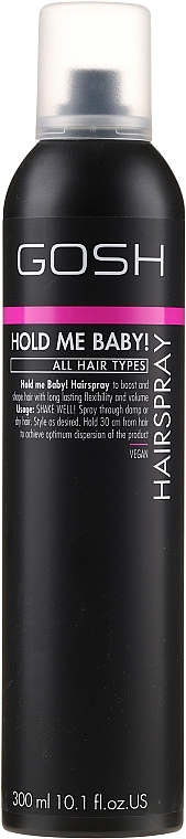 Strong Hold Hair Spray - Gosh Hold me Baby! Hairspray — photo N1