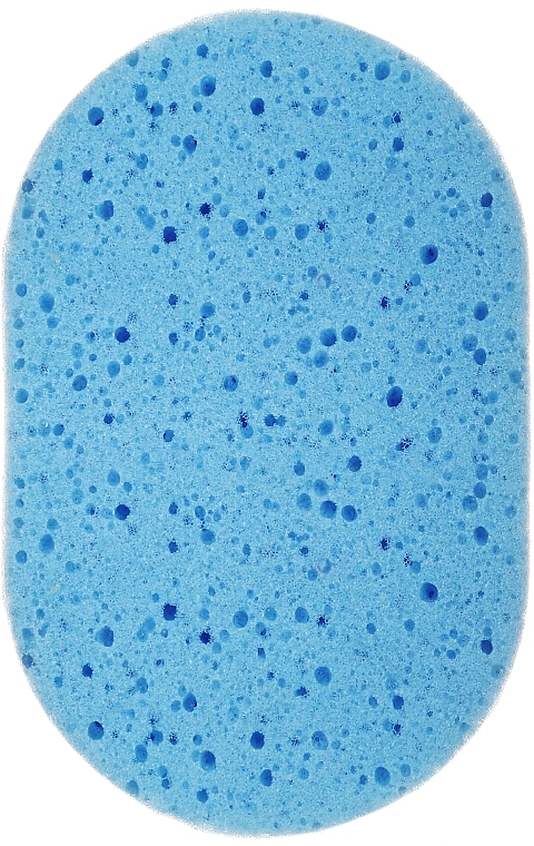 Oval Bath Sponge 30420, dark blue - Top Choice — photo N1