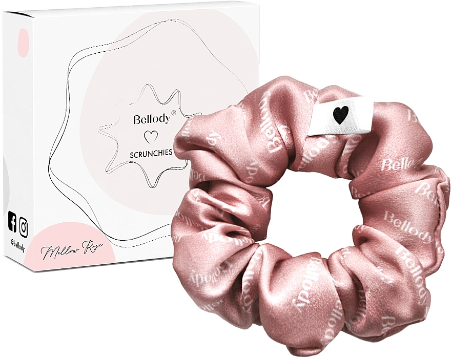 Elastic Hair Band, mellow rose, 1pc - Bellody Original Silk Scrunchie — photo N1