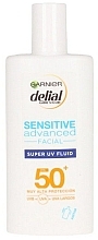 Facial Sunscreen - Garnier Delial Sensitive Advance Hyaluronic Acid Face Cream Spf50 — photo N1
