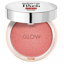 Fragrances, Perfumes, Cosmetics Compact Powder with Shimmer Effect - Pupa Extreme Blush Glow