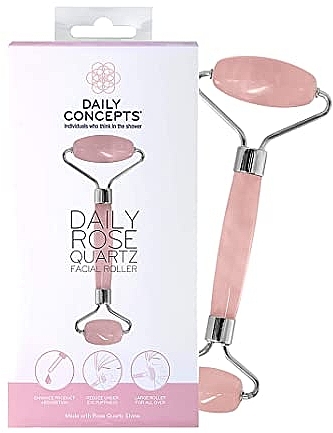 Rose Quartz Facial Roller - Daily Concepts Daily Rose Quartz Facial Roller — photo N1