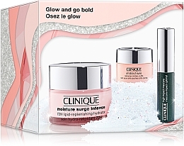 Fragrances, Perfumes, Cosmetics Set - Clinique Glow And Go Bold Set (mascara/3.5ml + f/cr/50ml + eye/cr/5ml)