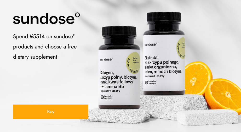Spend ¥5514 on sundose° products and choose a free dietary supplement